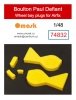 Omask 74832 Boulton Paul Defiant wheel bay plugs (for Airfix A05128, A05128A, A05132 ) 1/48